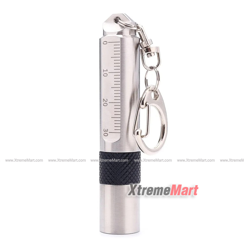 ไฟฉาย Alonefire s107 ไฟฉายขนาดเล็ก พวงกุญแจไฟฉาย ไฟฉายกันน้ำได้ สีเงิน สแตนเลส