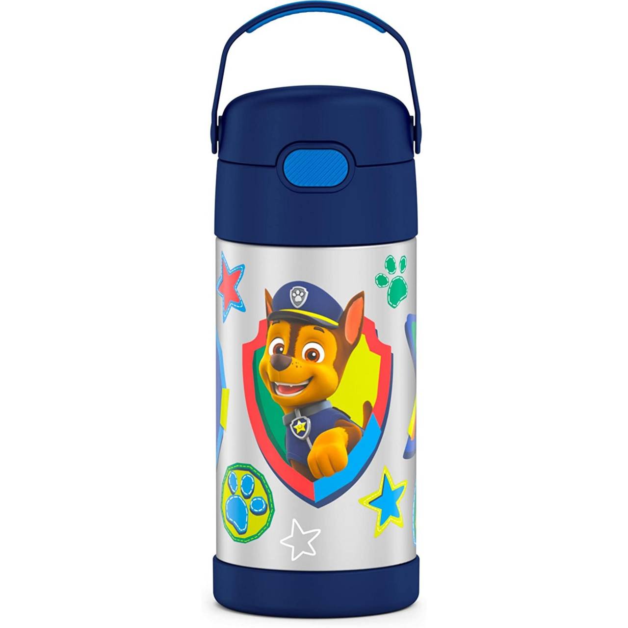 กระบอกน้ำเก็บความเย็น Paw Patrol Thermos FUNtainer 12oz Bottle with Straw - Chase