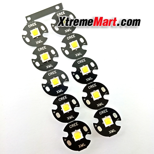 หลอดแสงเหลืองส้ม CREE XM-L2 LED 1052LM Warm White 3000K with 16mm