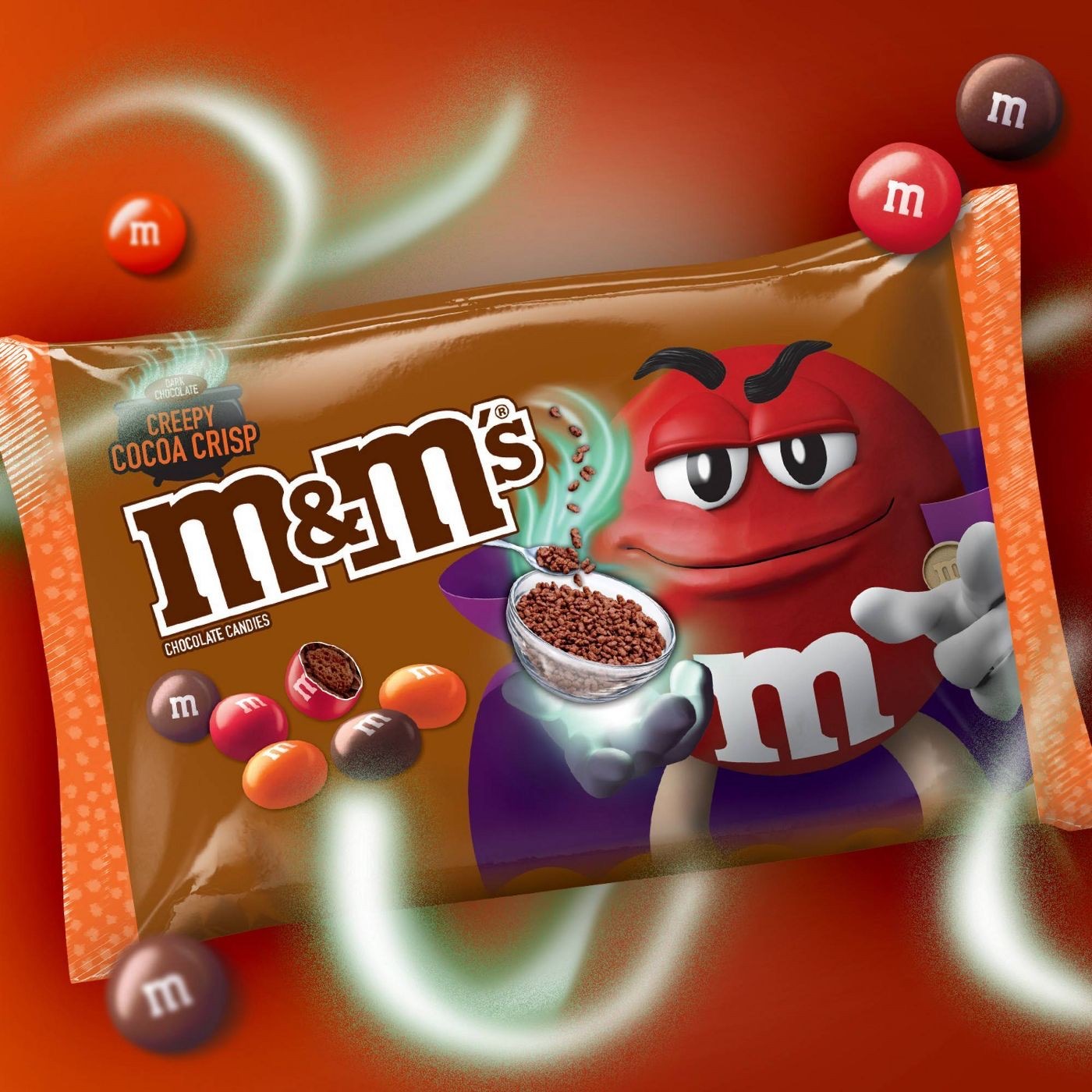 ขนมช็อกโกแลตฮาโลวีน M&M's Halloween Chocolate Candies - CREEPY COCOA CRISP