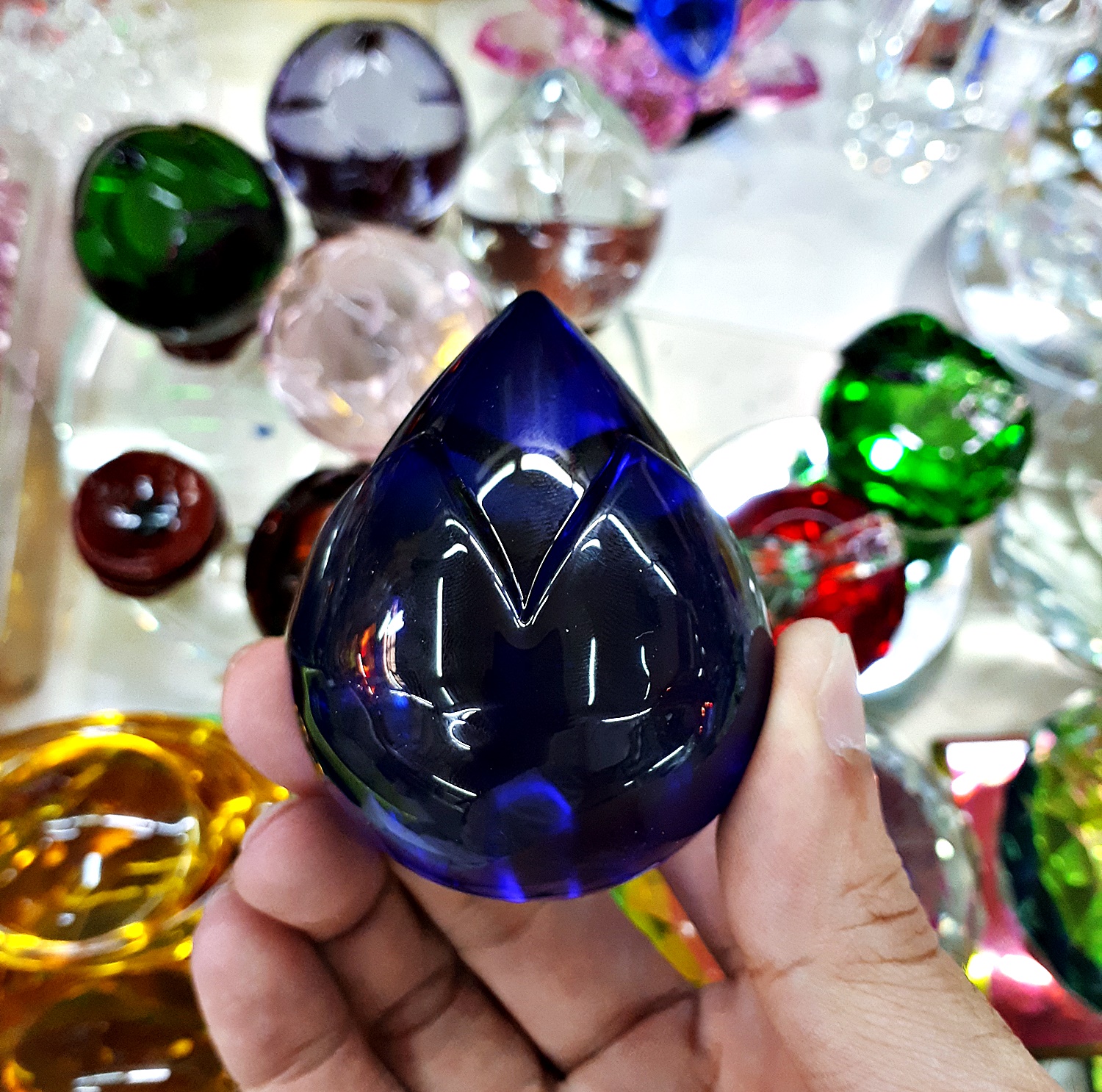 ลูกแก้ว ทรงดอกบัว ขนาด 6 ซม