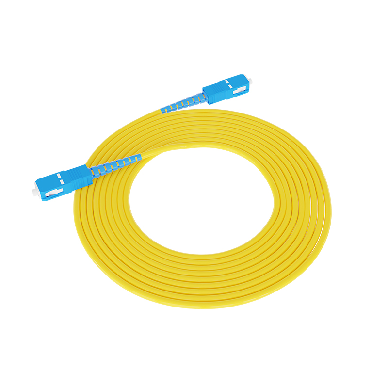 สายไฟเบอร์ออฟติกเข้าหัวสำเร็จรูปเกรดอุตสาหกรรมแบบ 1 คอร์ ยาว 3 เมตร (Patch cord SC-SC single mode) SC-SC