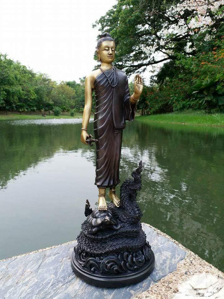 รูปหล่อ ท้าวมหาพรหมชินนะปัญจะระ (สูง14นิ้ว ฐานกว้าง5.5นิ้ว)