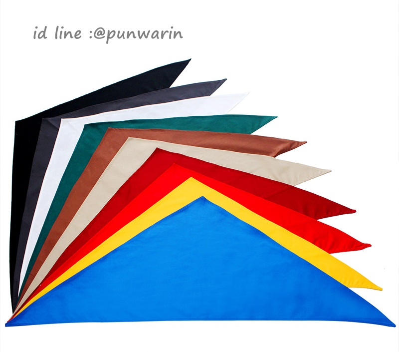 โบว์ไทด์พ่อครัว,ผ้าผูกคอ,โบว์ไทด์เชฟ,Bow Tile ผ้าสามเหลี่ยมพันคอเชฟ B6301002 สีภาพ