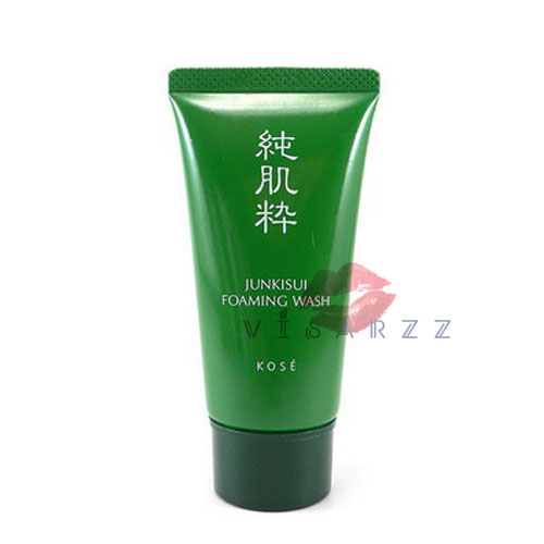 (Tester) Kose Junkisui Foaming Wash 30 mL โฟมล้างหน้าสูตรอ่อนโยน สำหรับผิวบอบบาง เป็นสิวง่าย ช่วยขจัดเซลล์เก่าอย่างอ่อนโยน