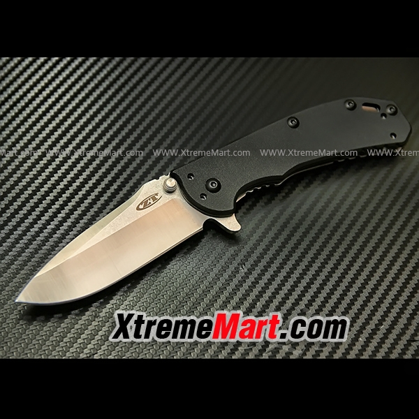 มีดพับ Zero Tolerance ZT 0566 ZT0566 ใบเงิน ด้าม G10 สีดำ จุดหมุนตลับลูกปืน (Ball Bearing) เปิด-ปิด ลื่นมาก