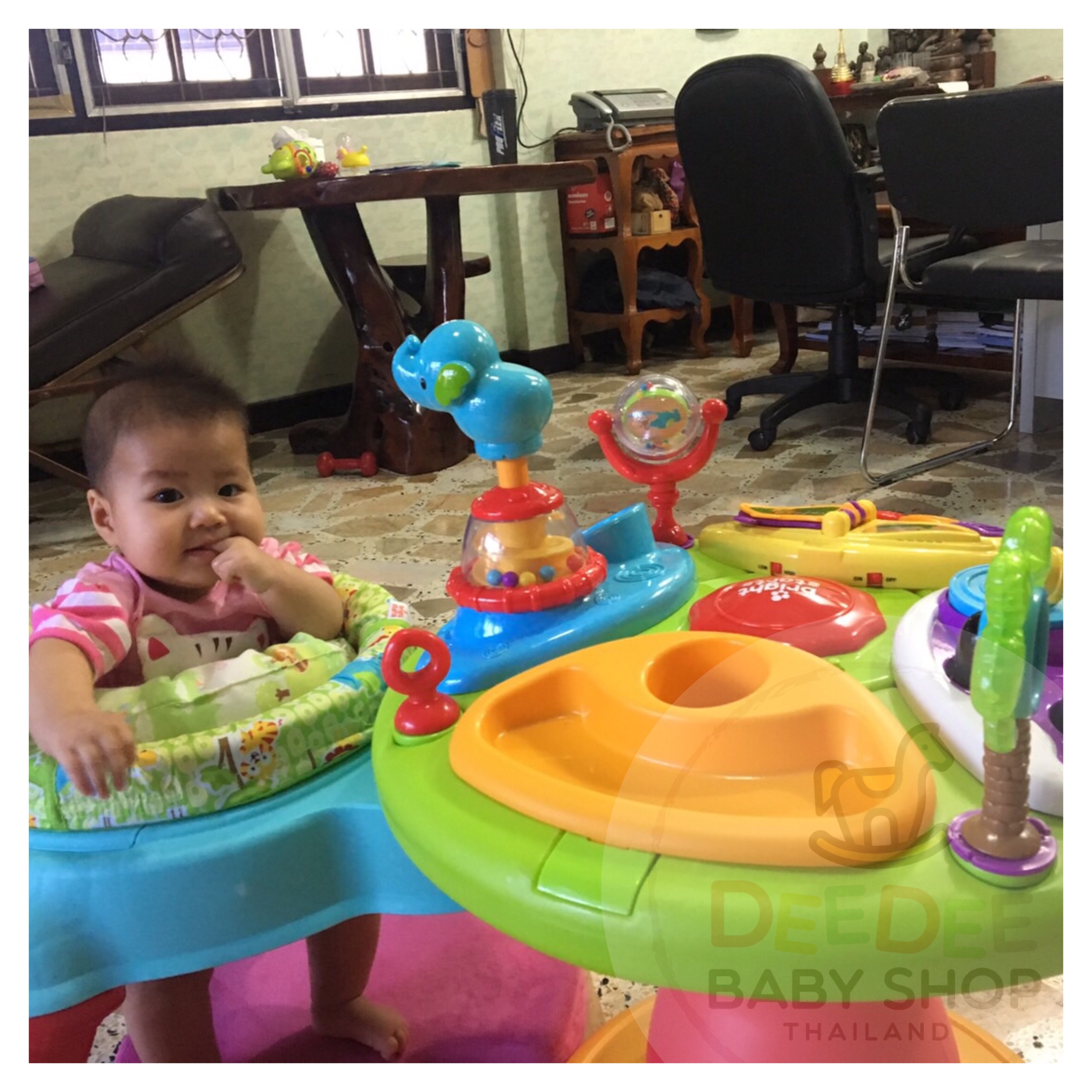 โต๊ะกิจกรรมเสริมพัฒนาการ Bright Starts Around We Go Zippity Zoo 3-in-1 (AWG)