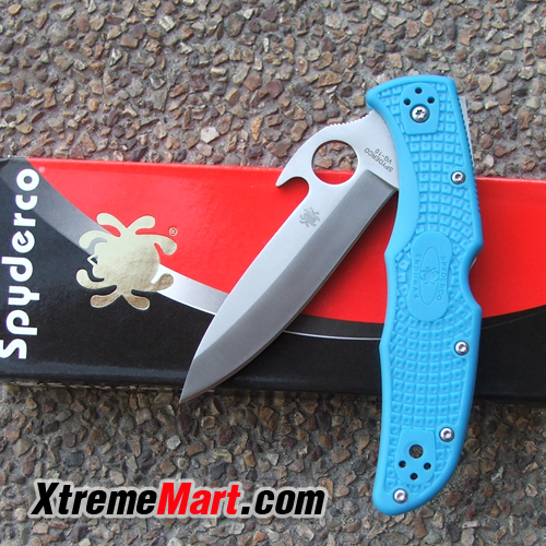 มีดพับ Spyderco Endura4 C10 PGYW Emerson Opening VG-10 Blade Tactical Folding Knife (สีฟ้า)