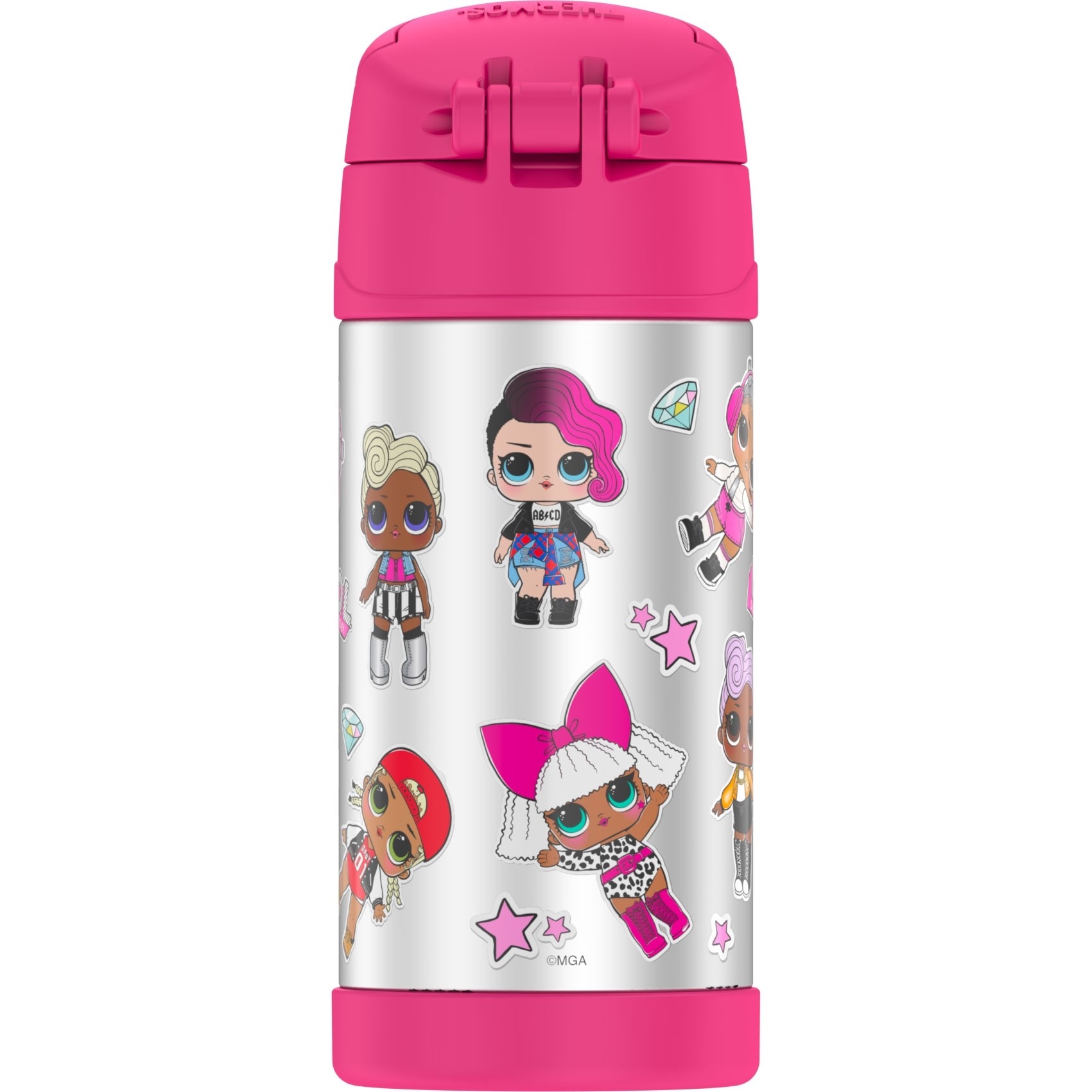 กระติกน้ำสเตนเลสรักษาอุณหภูมิ Thermos L.O.L Surprise! FUNtainer Vacuum Insulated Stainless Steel Bottle 12OZ