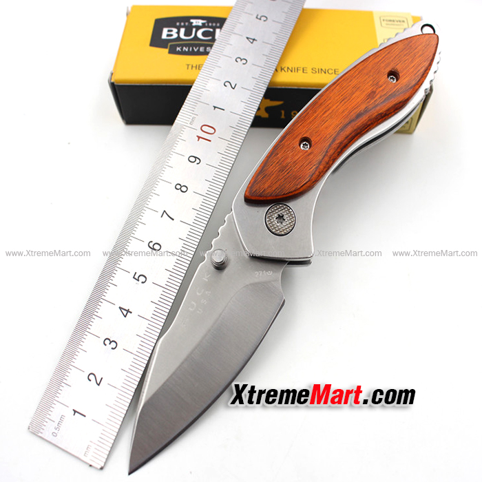 มีดพับ Buck 271 Small Folding Knife Outdoor Hiking Backpack Pocket Knives Titanium Multi Tools