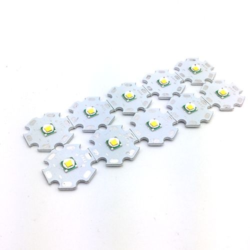 หลอดแสงเหลืองส้ม LED CREE XM-L T6 10W Warm White 3000K with 20mm Heatsink For Flashlight