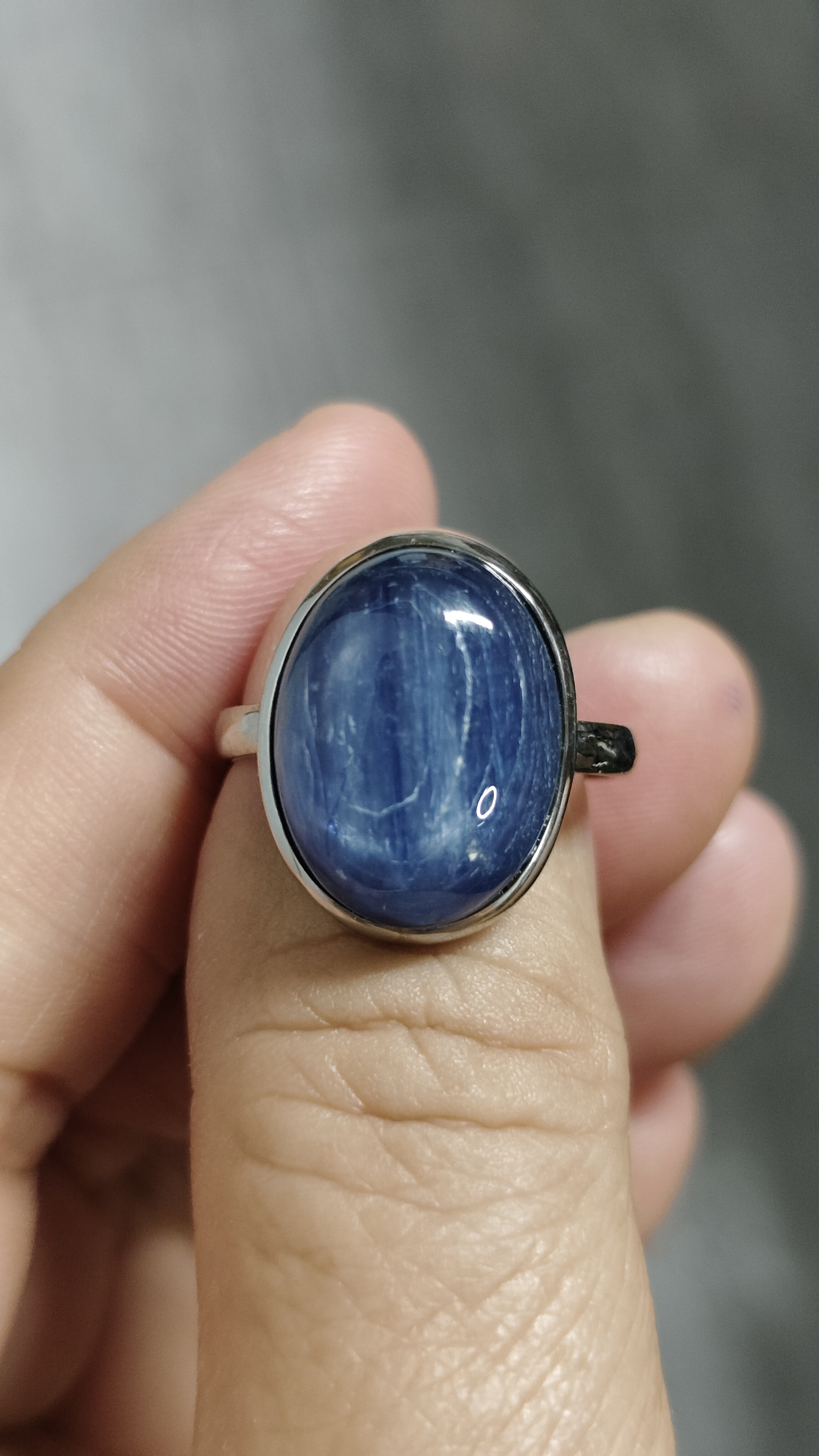 #แหวนหินคยาไนต์ #2ไซส์55.5 รหัสR-0043