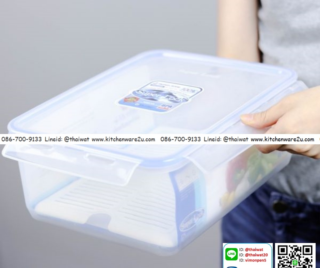 P05295 กล่อง Superlock จุ 5.5 ลิตร ดีไซน์ใหม่ (23*29.5*11 cm.) No.6117 (ราคาขายส่งต่อ 12 ใบ: เฉลี่ย 90 บต่อใบ)