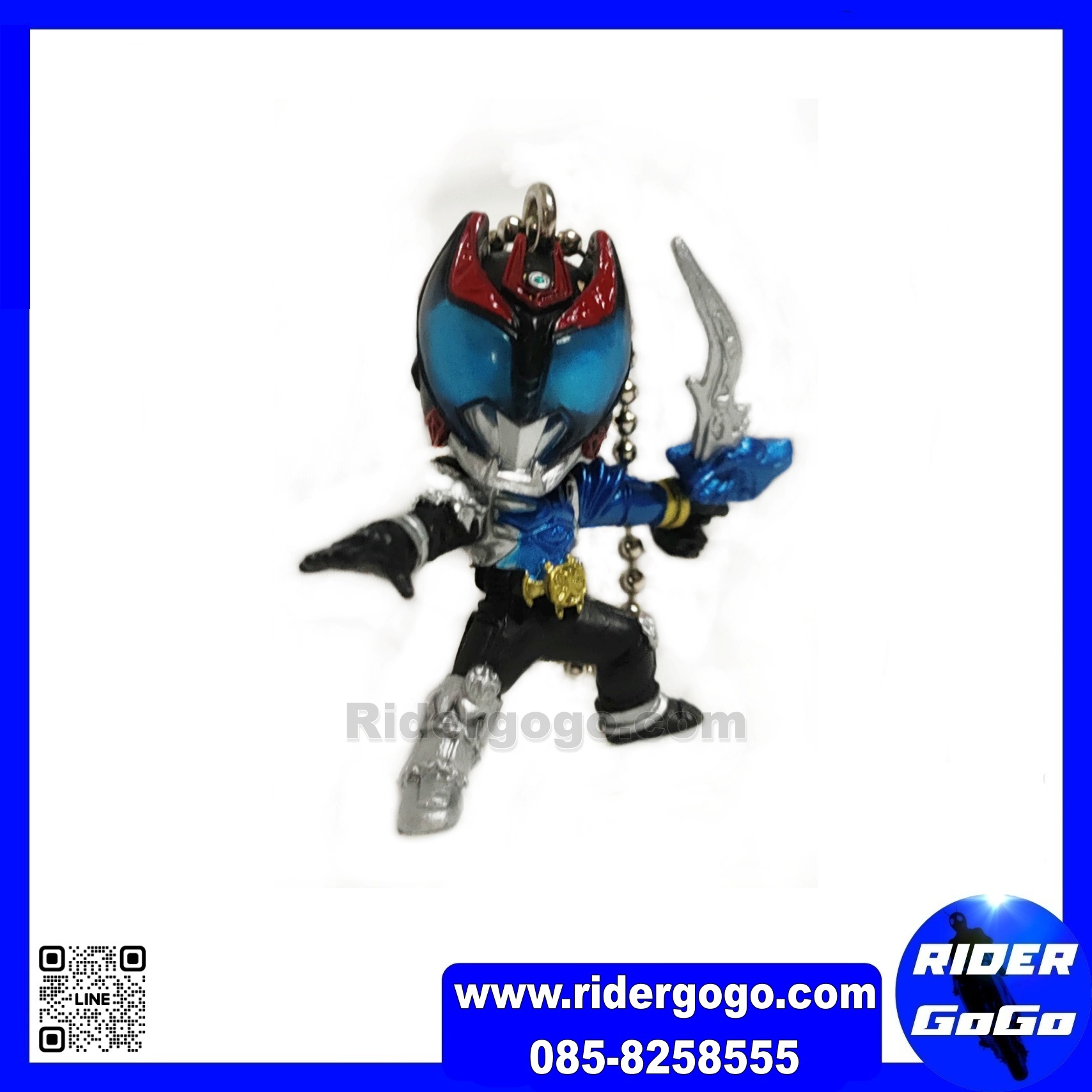 พวงกุญแจ มาสไรเดอร์ คิบะ คาเมนไรเดอร์ ไอ้มดแดง Masked Kamen Rider Kiva Keychain