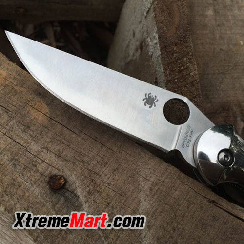 มีดพับ Spyderco Folding Knife Hungarian Ethnic Liner Camping knife (3.66" Satin) C173GP outdoor hunting knife