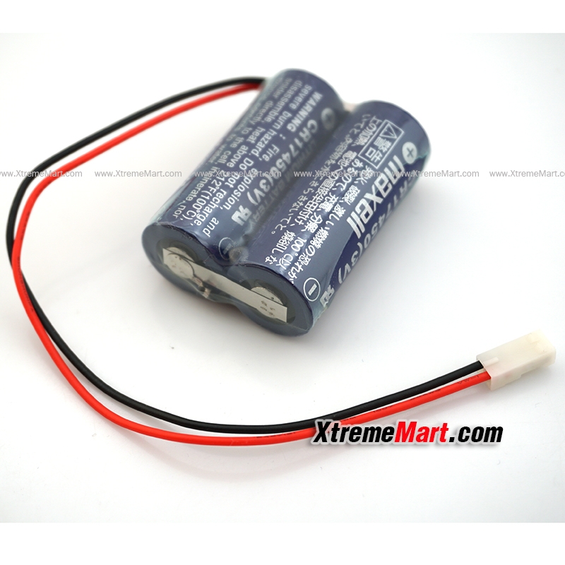 แบตเตอรี่ Maxell CR17450 3v 2 ก้อนต่อขนาน 2 CR17450 Battery
