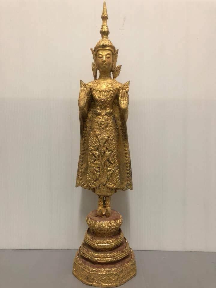 รูปหล่อ พระพุทธรูป ปางห้ามญาติ (สูง18นิ้ว)