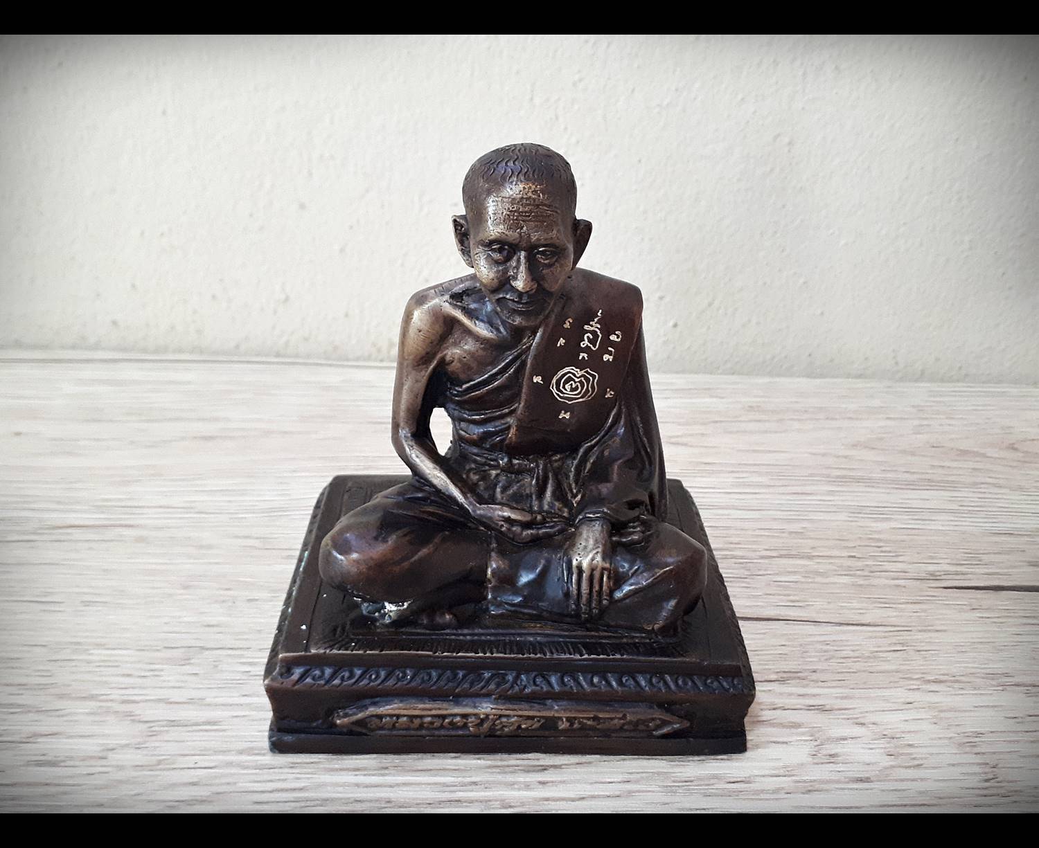 รูปหล่อ หลวงปู่ศุข วัดปากคลองมะข่ามเฒ่า ชัยนาท (หน้าตัก3นิ้ว ฐาน4นิ้ว สูง4นิ้ว) เนื้อทองเหลืองโลหะ ปี2561 #รับประกันแท้