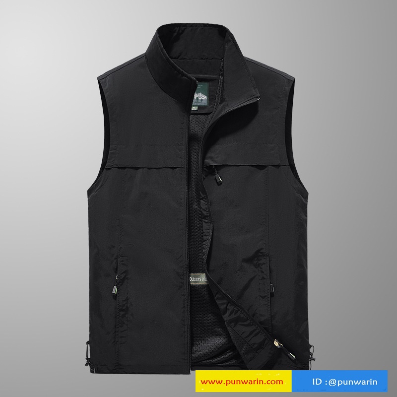 เสื้อกั๊กพิมพ์ลายหลายกระเป๋าสำหรับผู้ชายไซส์ใหญ่ในช่วงฤดูร้อนใหม่สำหรับผู้ชายและผู้หญิง เสื้อกั๊กถ่ายภาพกลางแจ้ง เสื้อกั๊กปีนเขา N6811004 สีภาพ S-6XL