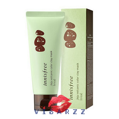 (# Green) Innisfree Jeju Volcanic Color Clay Mask 70mL - Cica มาส์กหิวข้าว มาส์กโคลนรูปแบบใหม่ 7 สี 7 สูตร พร้อมดูแลผิวในทุกรูปแบบ