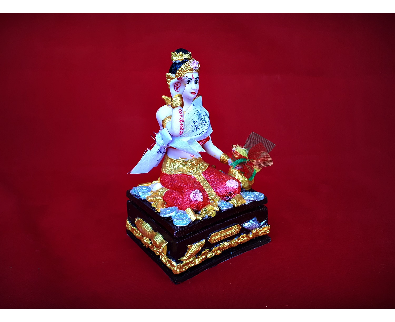 แม่นางกวัก (ขนาดตั้งบูชา กว้าง3นิ้ว ลูก3นิ้ว สูง6นิ้ว) (มหาเสน่ห์ สุดยอดด้านเมตตาค้าขาย) #รับประกันแท้ - ของหลวงพ่อเณร วัดทุ่งเศรษฐี