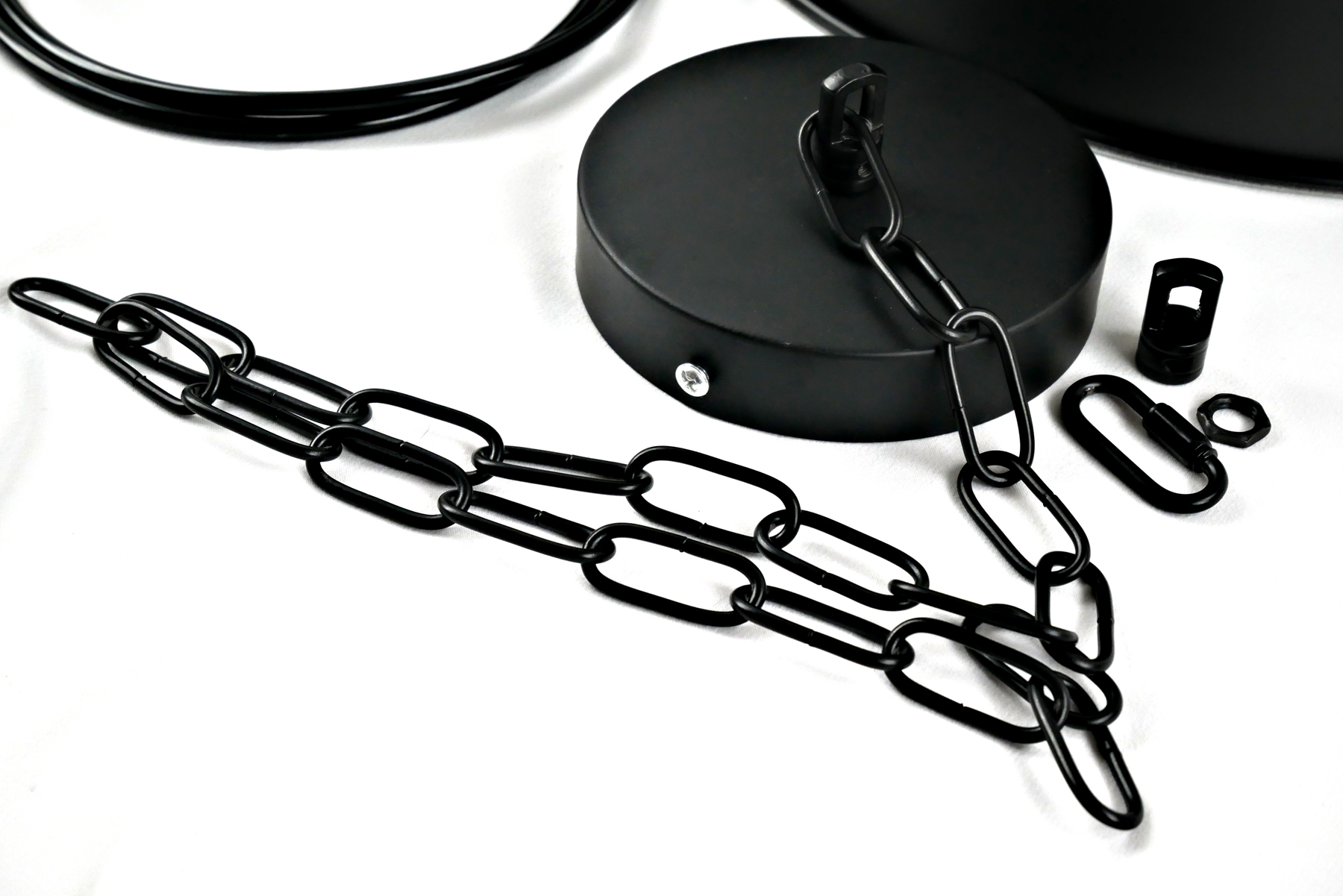 โคมไฟห้อยเพดานนอร์ดิก Jumbo สีดำ