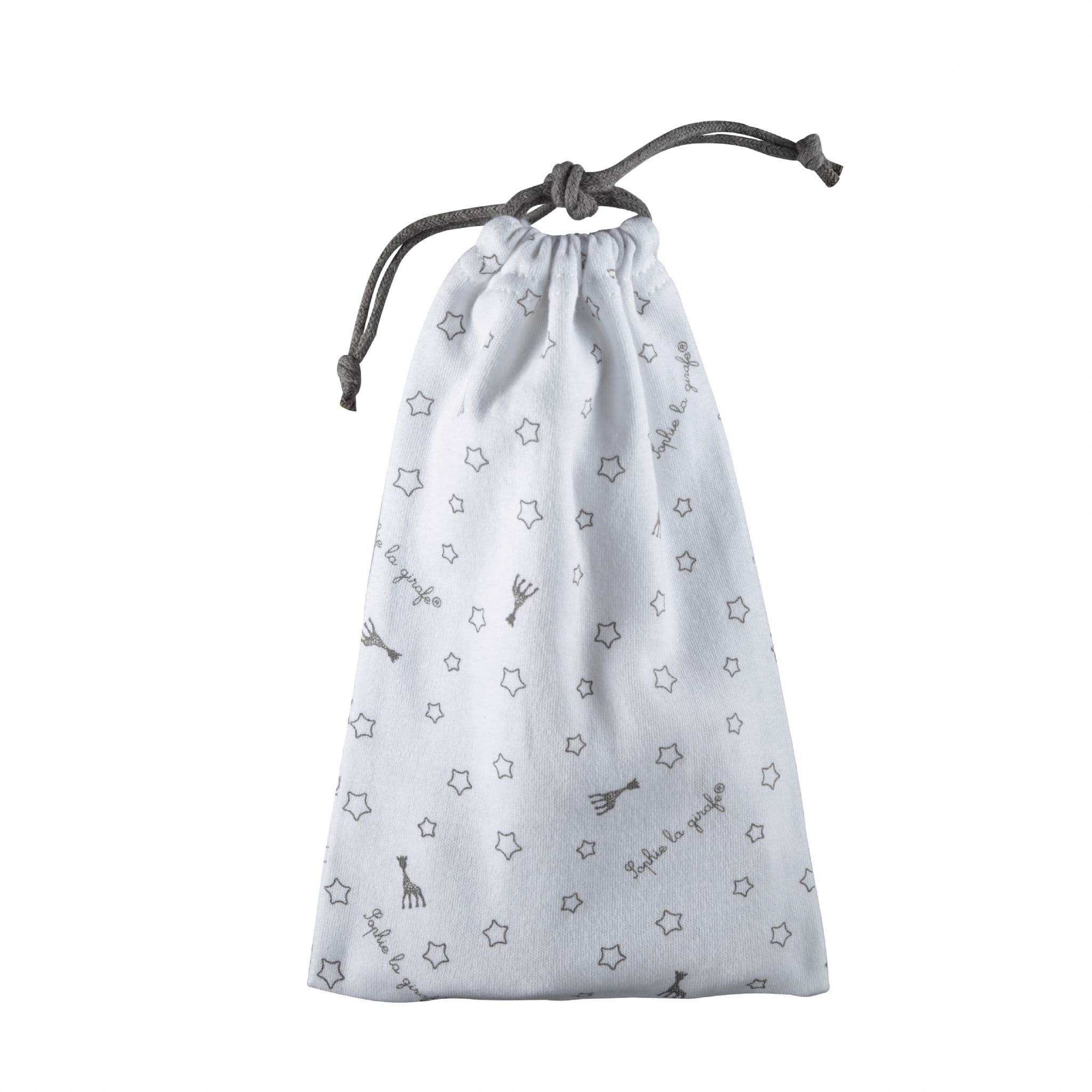 ยางกัดยีราฟโซฟีพร้อมถุงผ้า Sophie la Girafe Once Upon a Time Sophie and Her Pouch