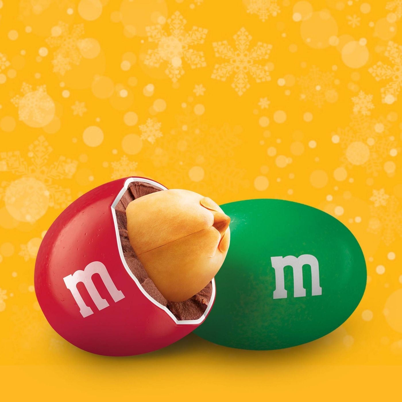 ขนมช็อกโกแลตคริสมาสต์ M&M's Holiday Chocolate Candies - Peanut