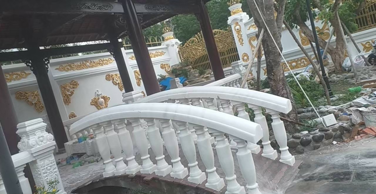 ลูกกรงหินอ่อน เขียวอิตาลี ขนาดสูง65 เซนติเมตร