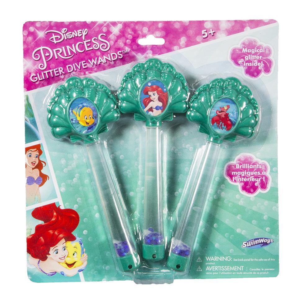 คฑาดำน้ำสุดน่ารัก SwimWays Disney Princess Ariel Glitter Dive Wands (Pack of 3)