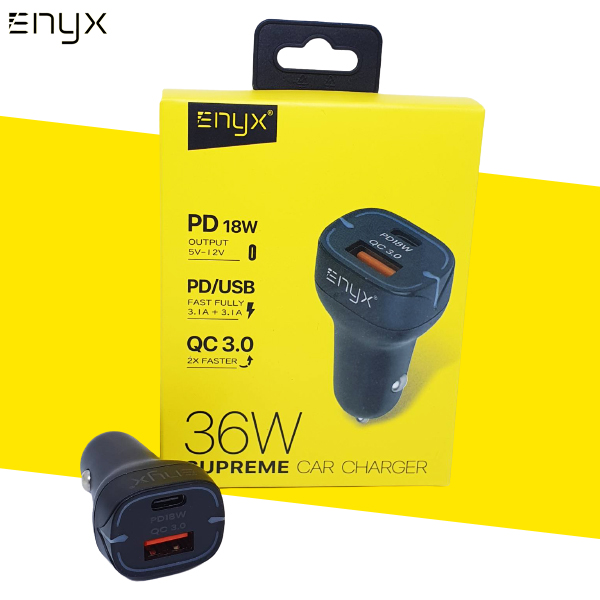 ที่ชาร์จในรถ ENYX SUPREME CAR CHARGER USB-C PD 18W QC 3.0