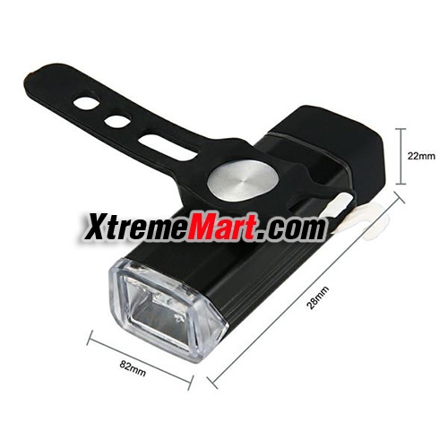 ไฟฉายติดจักรยาน Machfally Light Bicycle USB rechargeable aluminum light 180 lumens LED Front Bike Safety Light