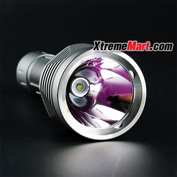 ไฟฉาย Convoy M21C หลอด SST40 2300lm แสงสีขาวอมเหลือง มี 4 โหมด 5000K LED Portable Flashlight (สีเทา)