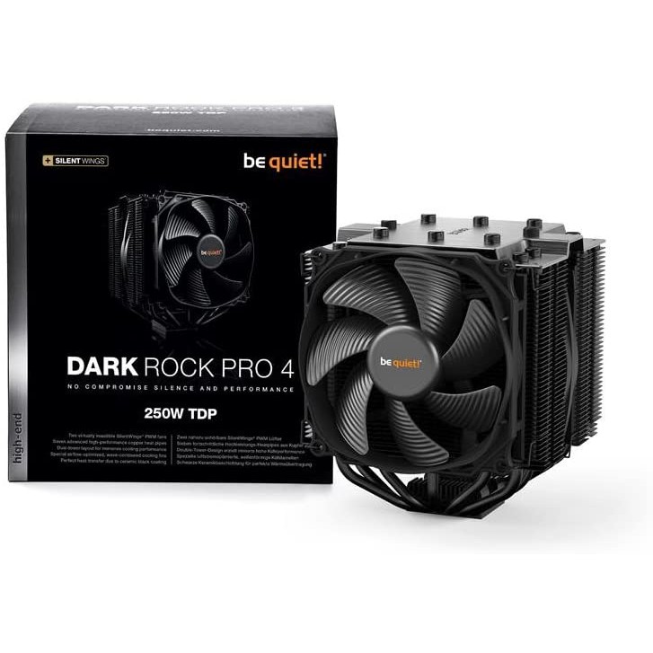 แถมขาล็อค LGA 1700 be quiet! Dark Rock Pro 4, 250W TDP, CPU Cooler พัดลมซีพียู BK022 / Dark Rock PRO 5 BK036