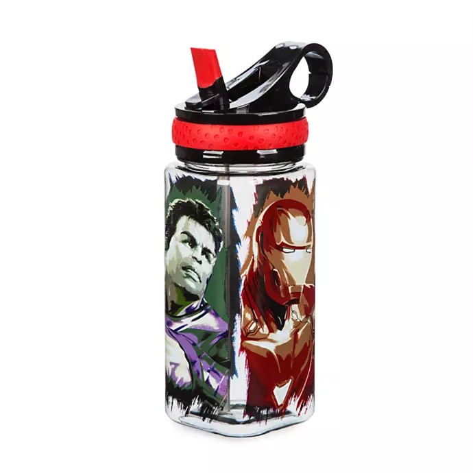 กระติกน้ำแบบหลอดดื่มสำหรับเด็ก Disney Marvel's Avengers: Endgame Water Bottle with Built-In Straw (2019)