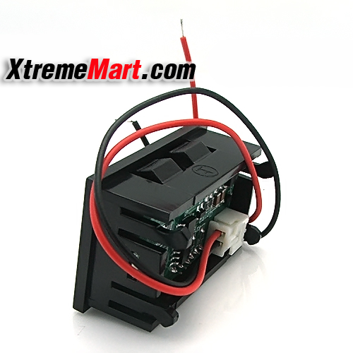 ตัววัดค่าแบตเตอรี่ แรงดัน V27D 0.56นิ้ว LED 3-Digit Voltmeter Meter Module (DC 2.5 - 30V)