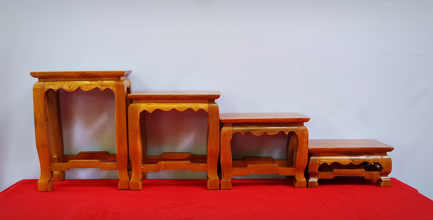 โต๊ะหมู่บูชา แบบแยกชิ้น โต๊ะสำหรับวางพระพุทธรูป วางวัตถุมงคล หรือ วางโชว์สินค้า