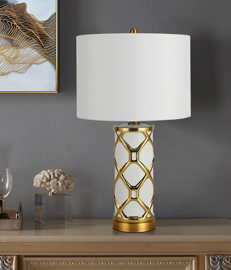 โคมไฟตั้งโต๊ะเซรามิค Luxury รุ่น [RX159]