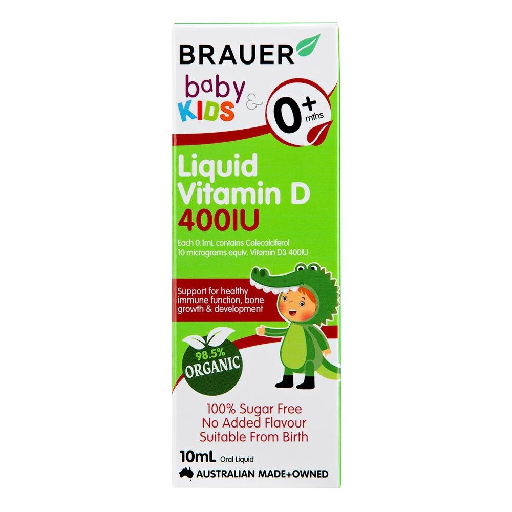 วิตามิน D สำหรับเด็ก BRAUER Baby & Kids Liquid Vitamin D 400IU