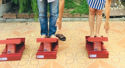 พร้อมส่ง**PSC1115-4 แป้นยืนเหยียบกายภาพ แท่นยืนคลายเส้น ยืดเส้นเอ็นบริเวณข้อเท้า