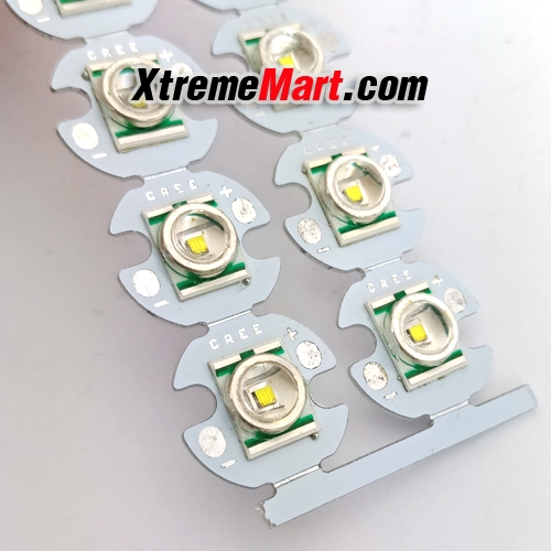 หลอดแสงขาว Cree XR-E Q5 6000K White Light 3W LED Light Emitter mounted on 16mm PCB (หลอดละ)