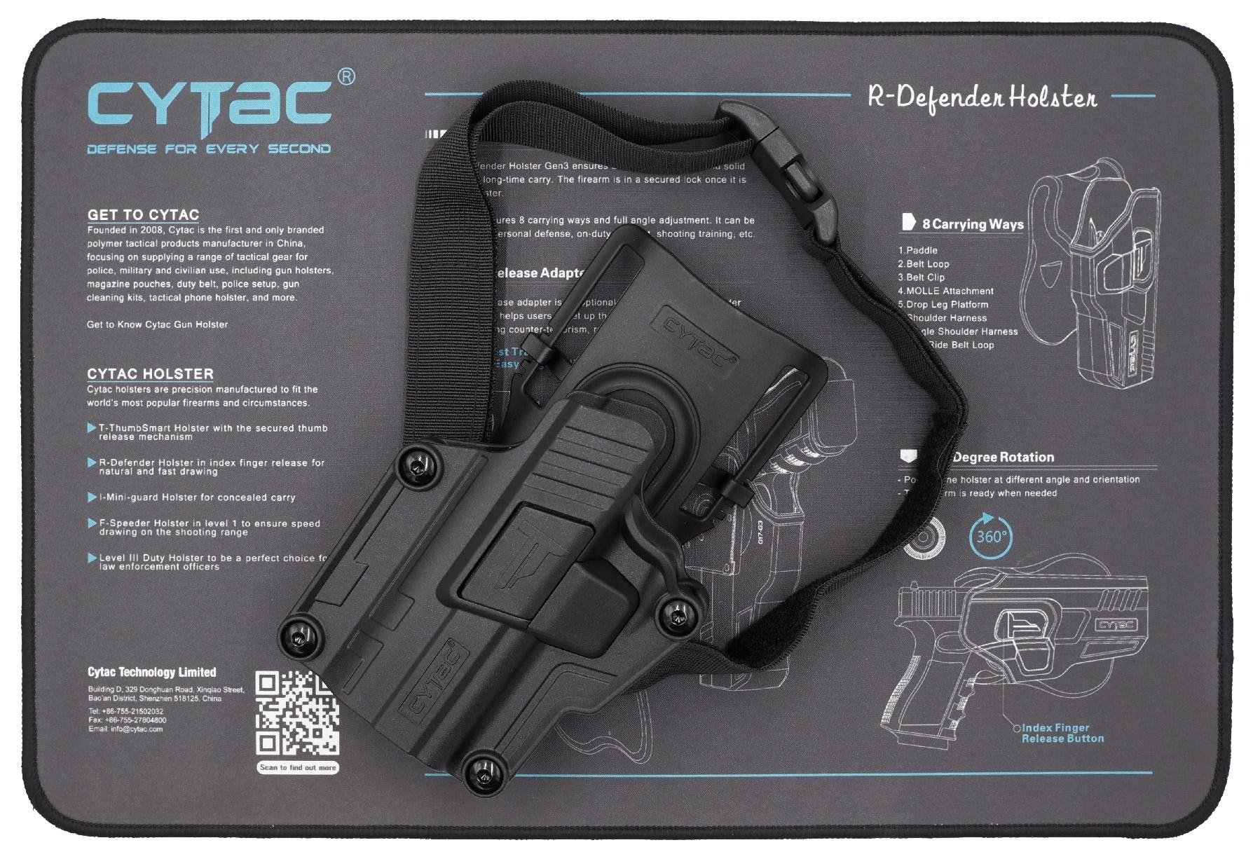 CYTAC thailand ซองพกนอก Megafit Gen2 + เพลทลดต่ำ Cytac