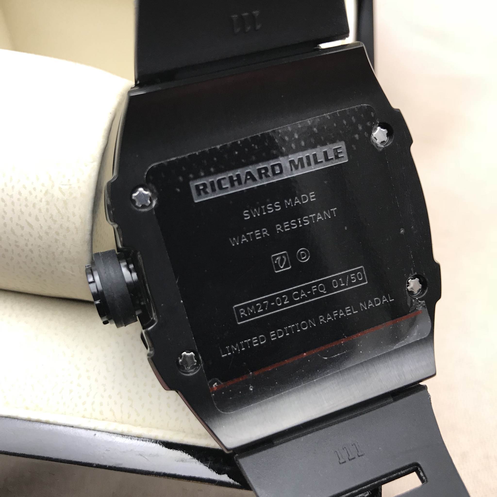 นาฬิกา Richard Mille RM027-02 Rafael Nadal Tourbillion งาน Mirror Swiss