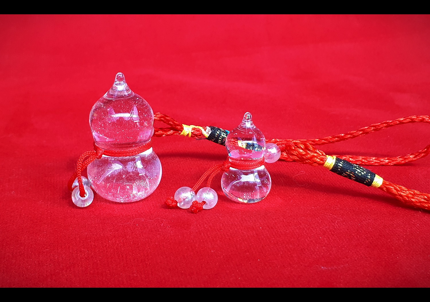 พวงกุญแจ น้ำเต้า แก้วใส (ขายปลีก ขายส่ง)