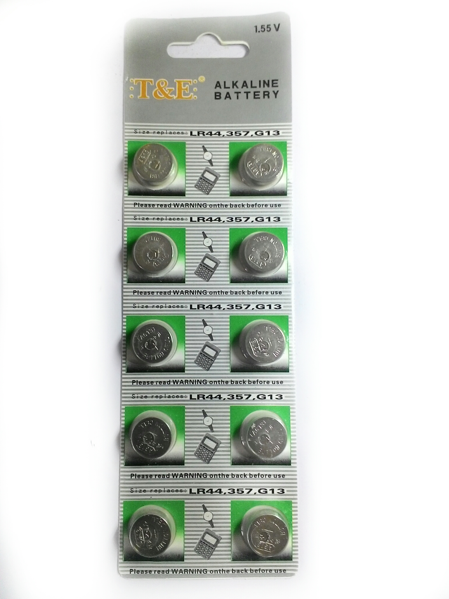 ถ่านกระดุมเบอร์AG13,LR44