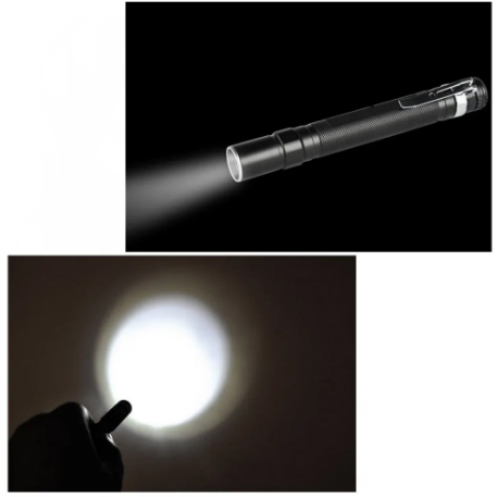 ไฟฉายซูม ไฟฉายปากกา Alonefire MN23 หลอด Q5 LED 1 Modes Flashlight ใส่แบต AAA x2ก้อน