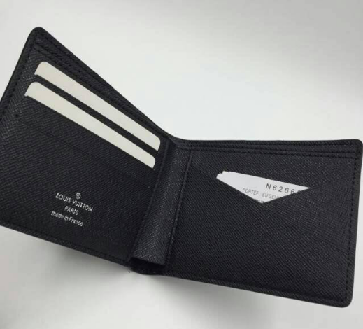 พร้อมส่ง กระเป๋าสตางค์ lv damier multiple wallet ชาย ใบสั้น สีเทา