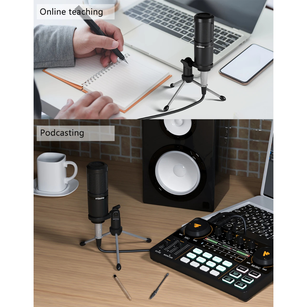 Maono AU-PM360TR ประกันศูนย์ไทย ไมโครโฟน สำหรับ PC/Computer/โทรศัพท์ AU PM360 TR/ AU-PM360 TR