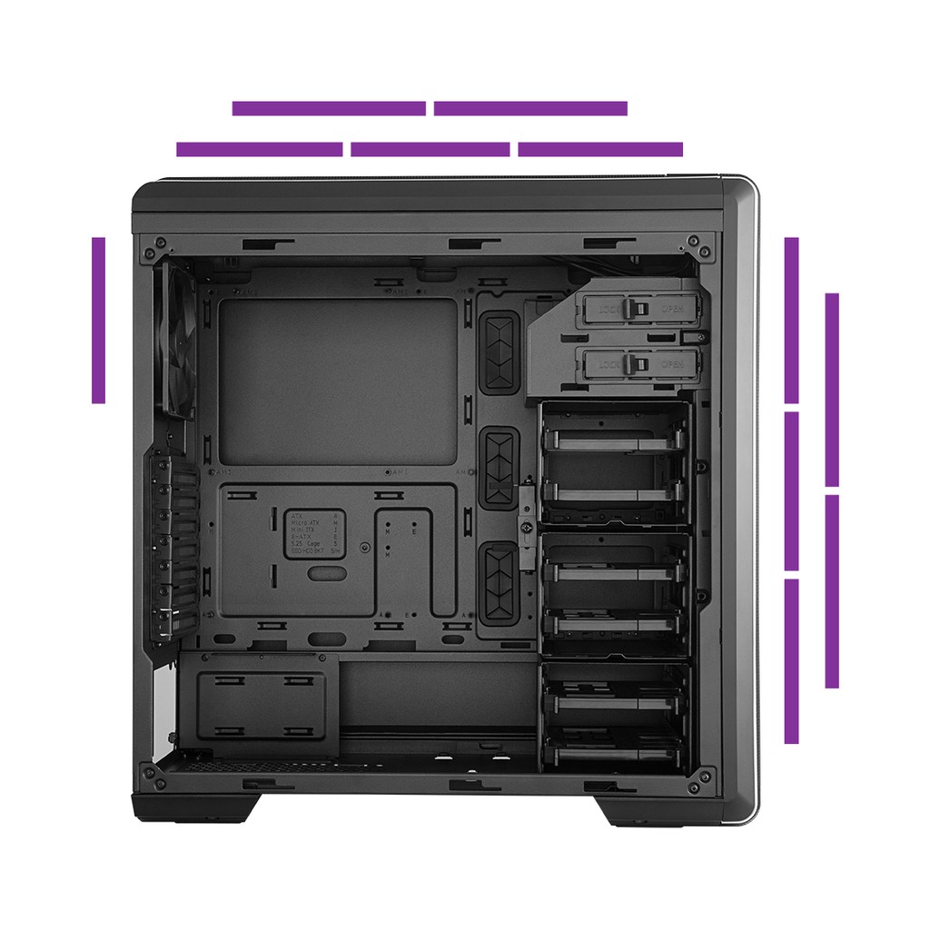 6 Bay HDD Case COOLERMASTER MASTERBOX CM694 #Cooler Master