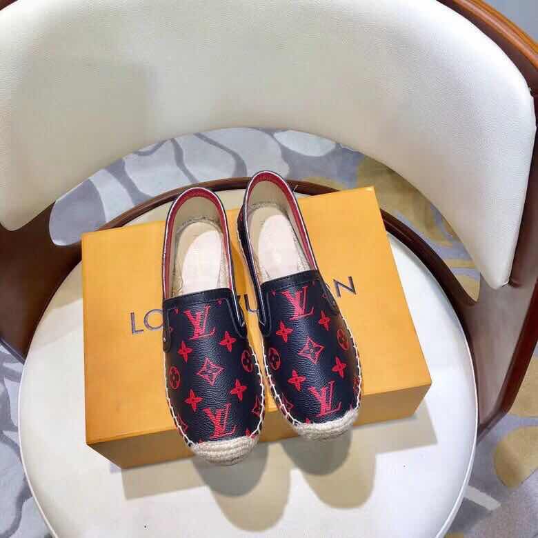 รองเท้า lv espadrilles ผู้หญิง มีหลายแบบหนังแท้